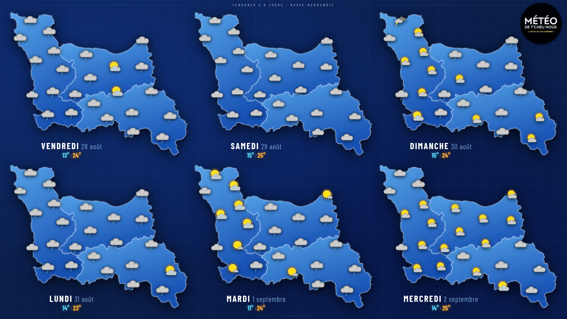 Tendance 6 jours Basse-Normandie