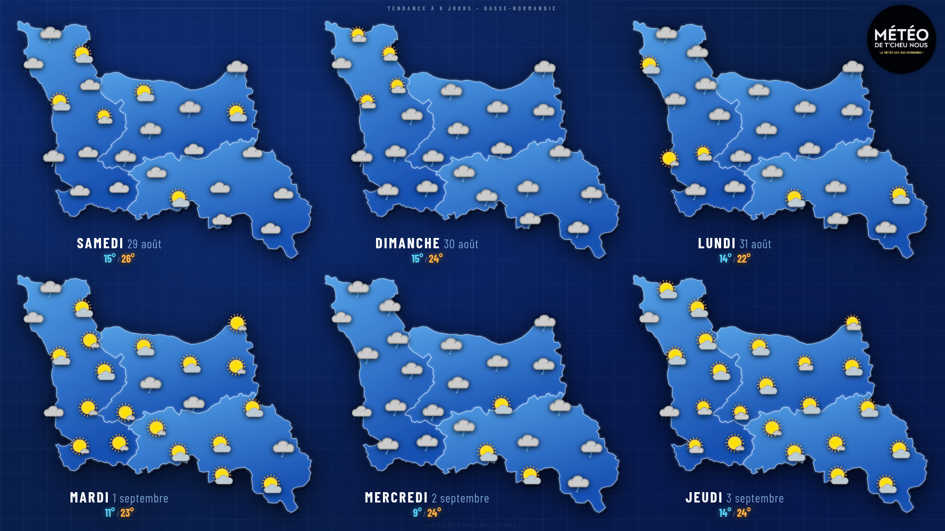 Tendance 6 jours Basse-Normandie