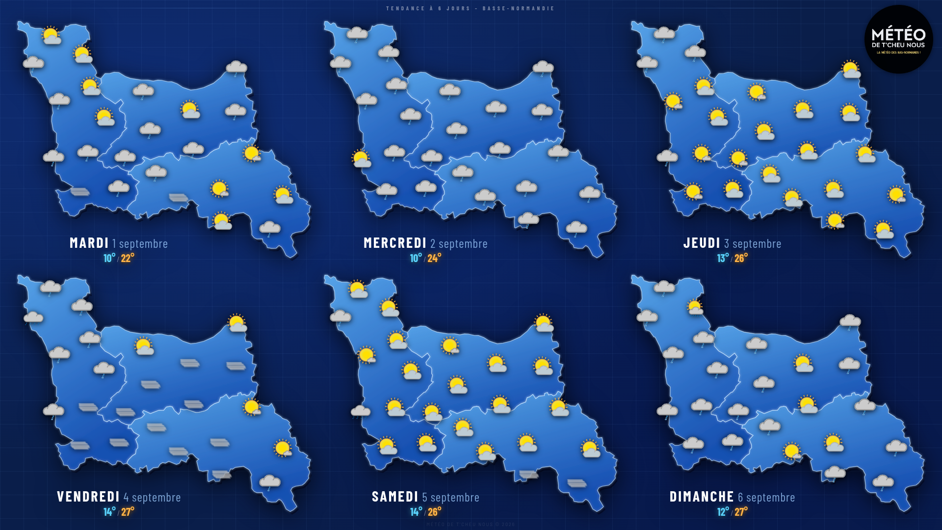 Tendance 6 jours Basse-Normandie