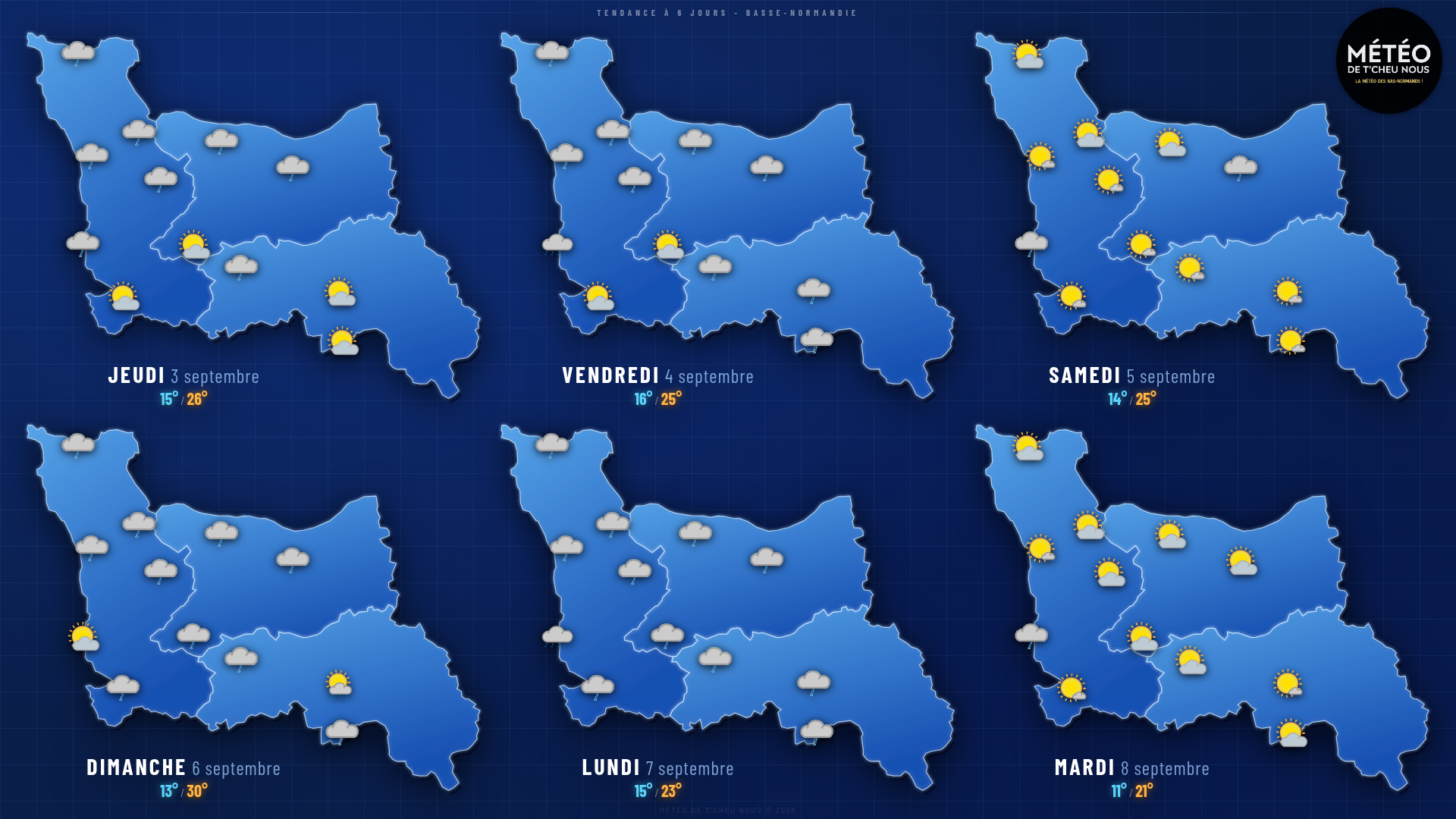 Tendance 6 jours Basse-Normandie