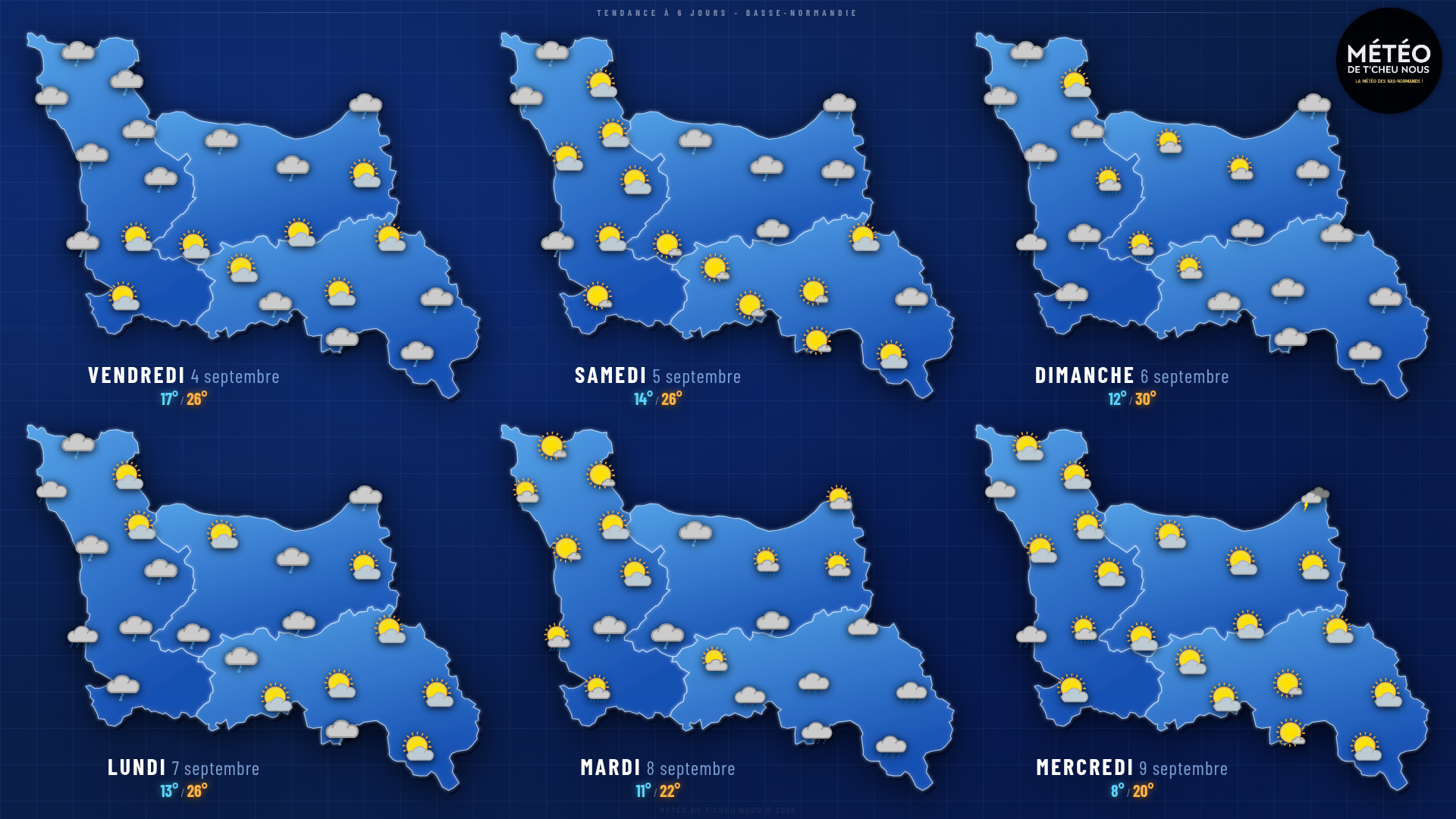 Tendance 6 jours Basse-Normandie