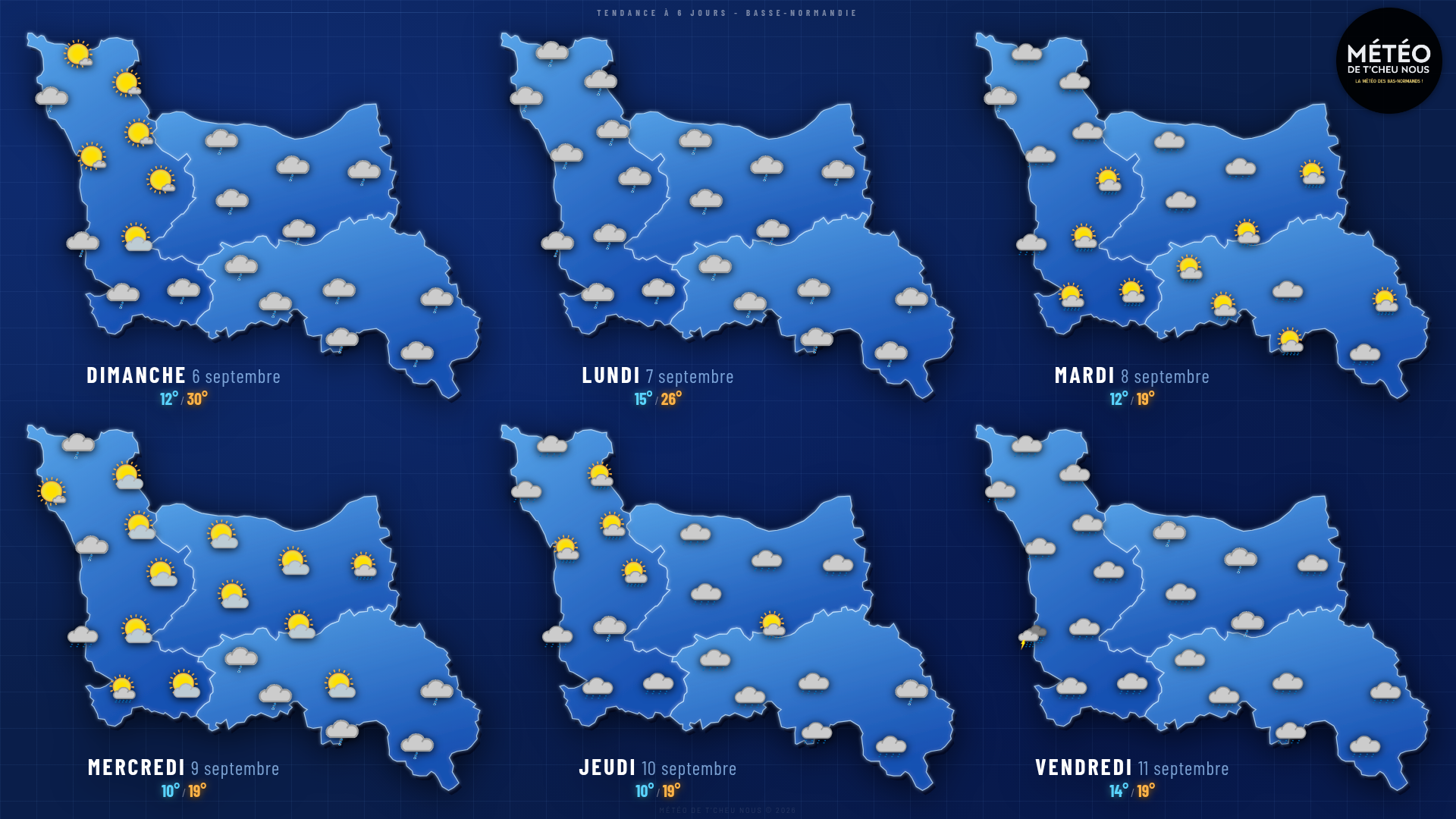 Tendance 6 jours Basse-Normandie