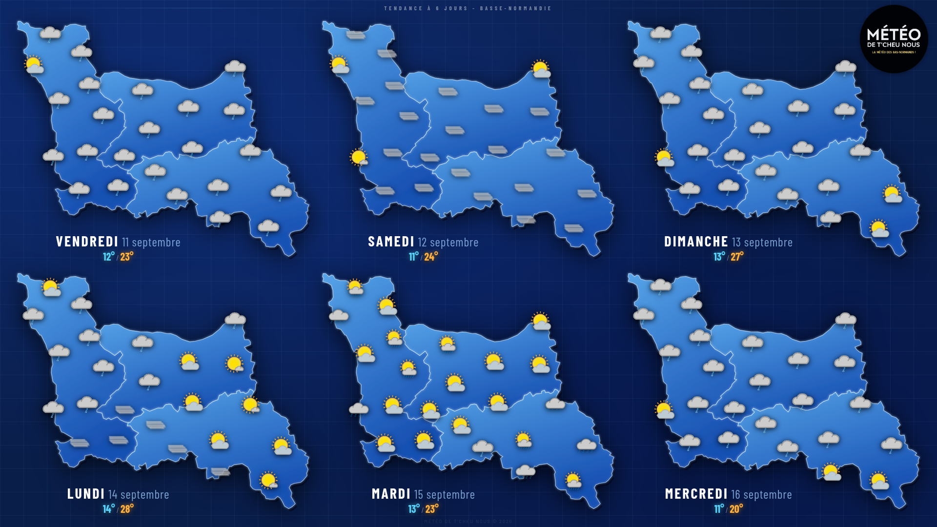 Tendance 6 jours Basse-Normandie