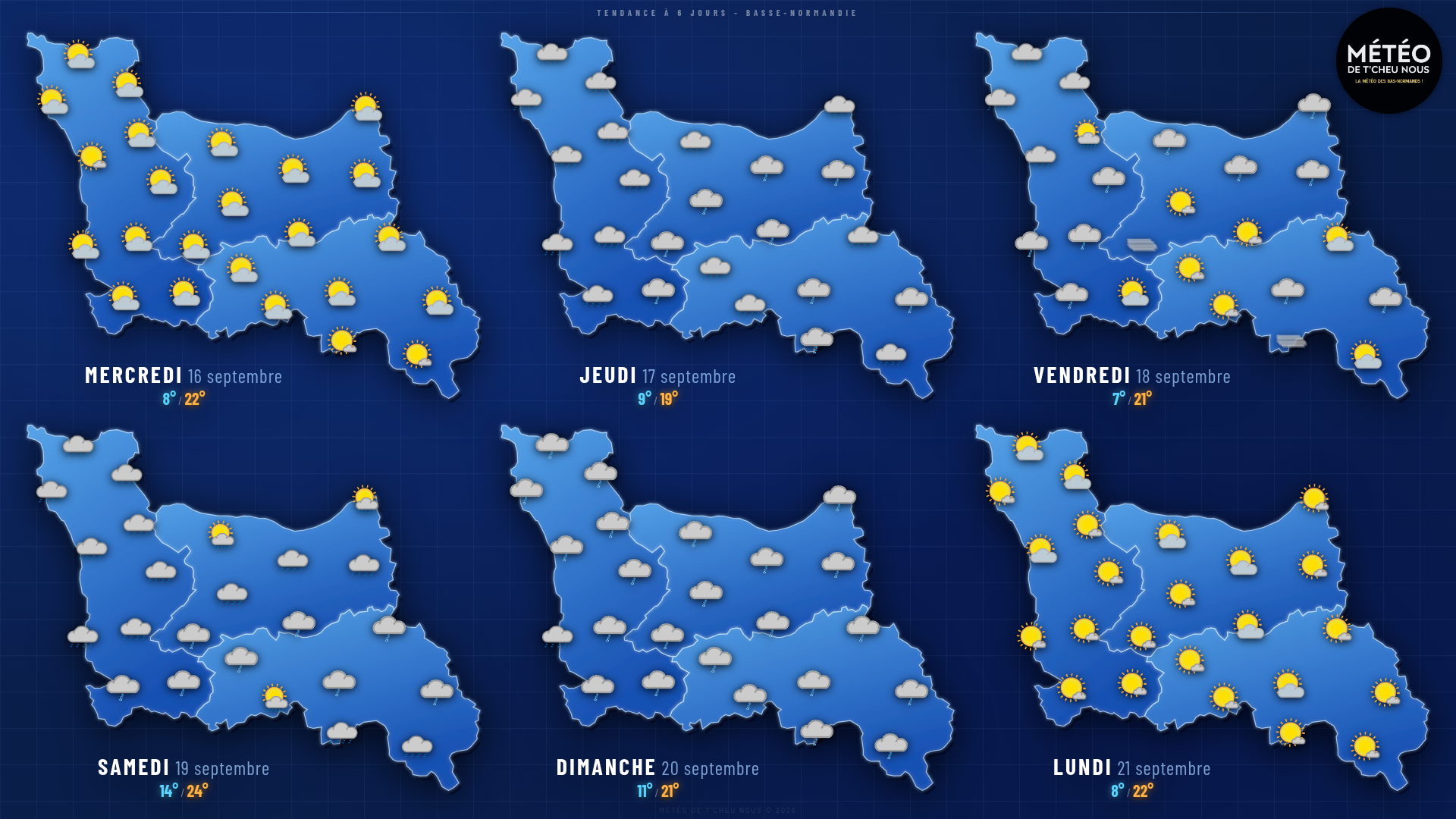 Tendance 6 jours Basse-Normandie