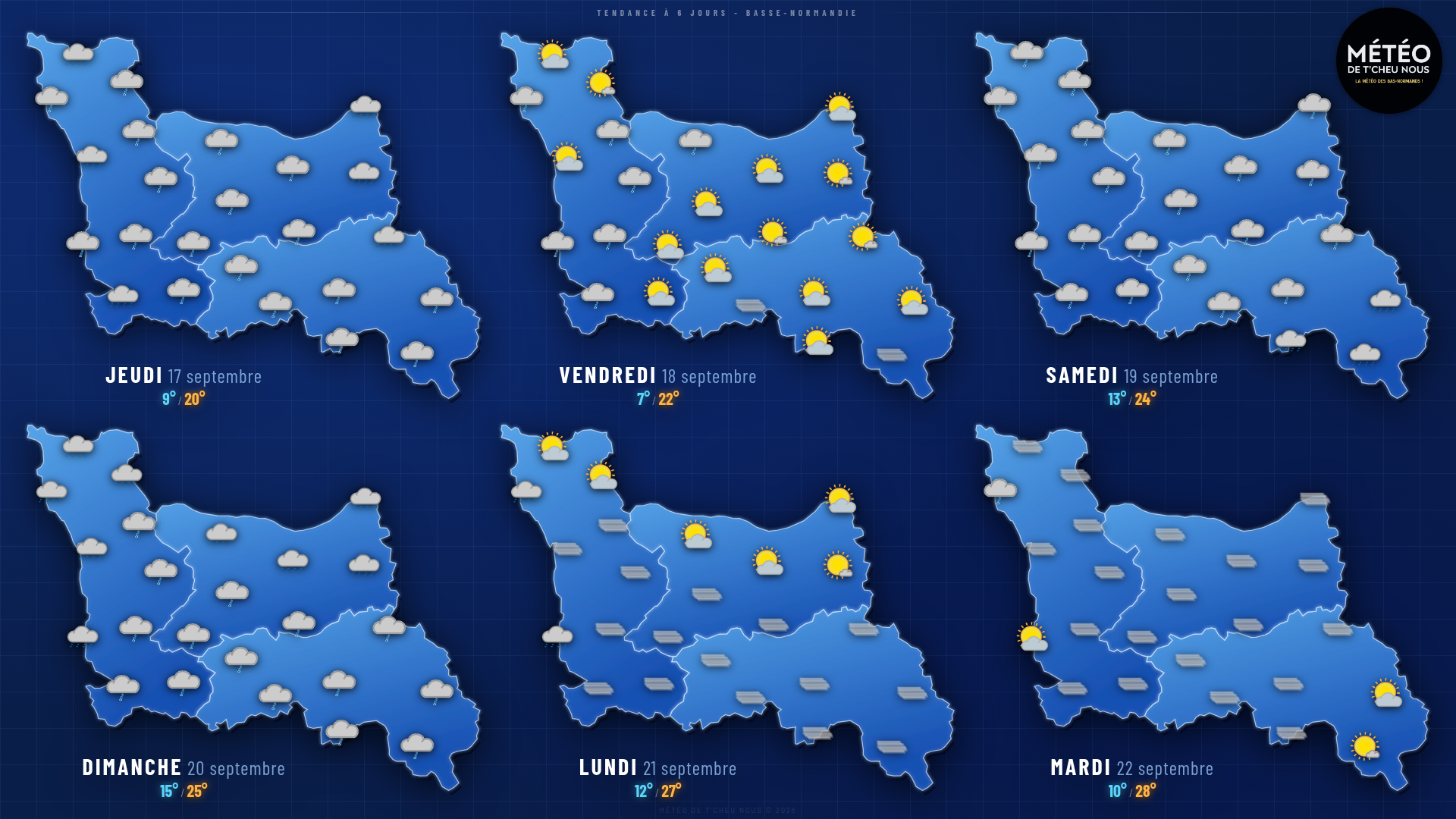 Tendance 6 jours Basse-Normandie