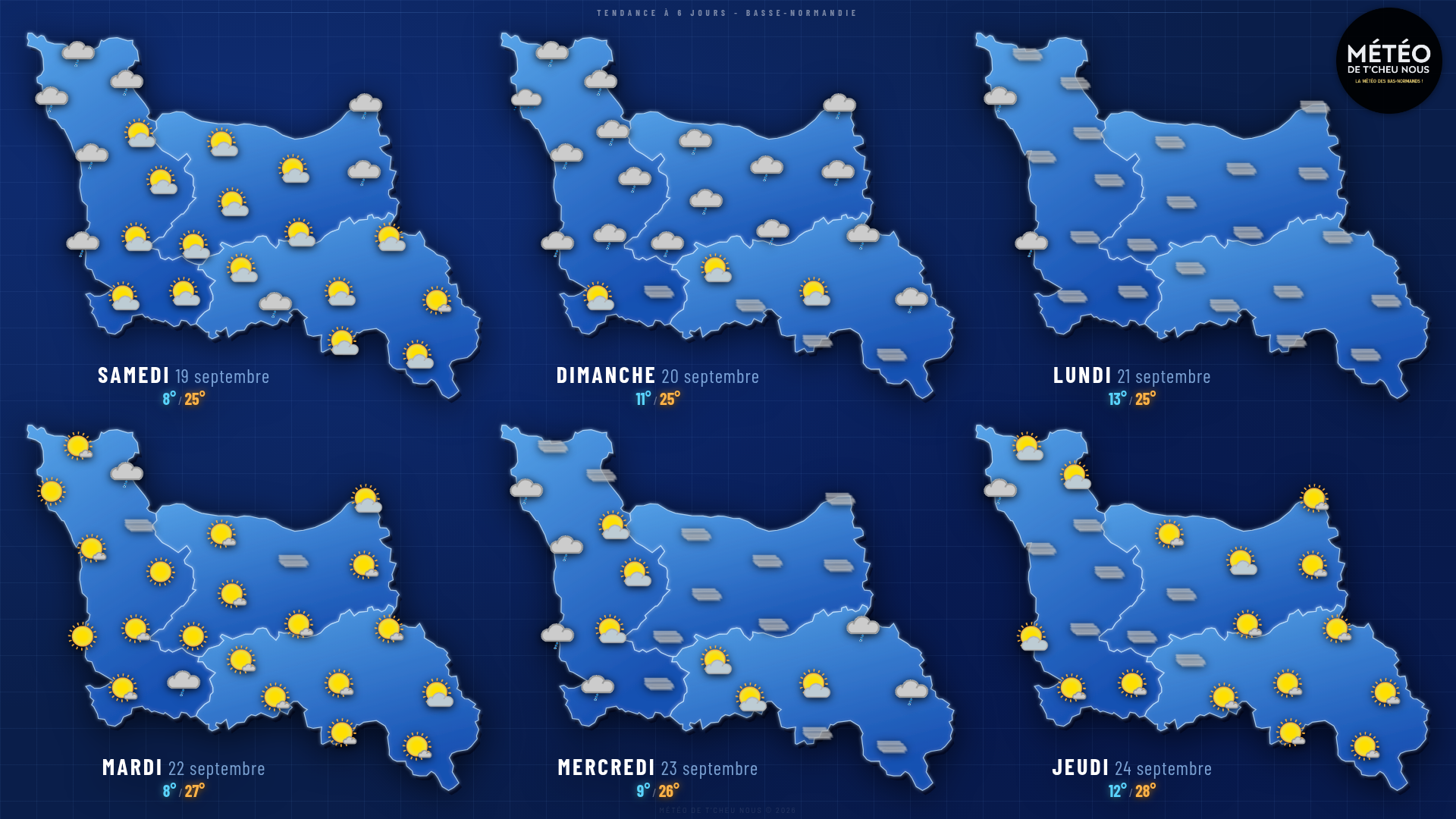 Tendance 6 jours Basse-Normandie