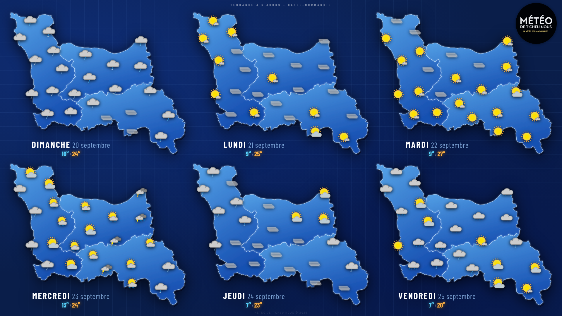 Tendance 6 jours Basse-Normandie