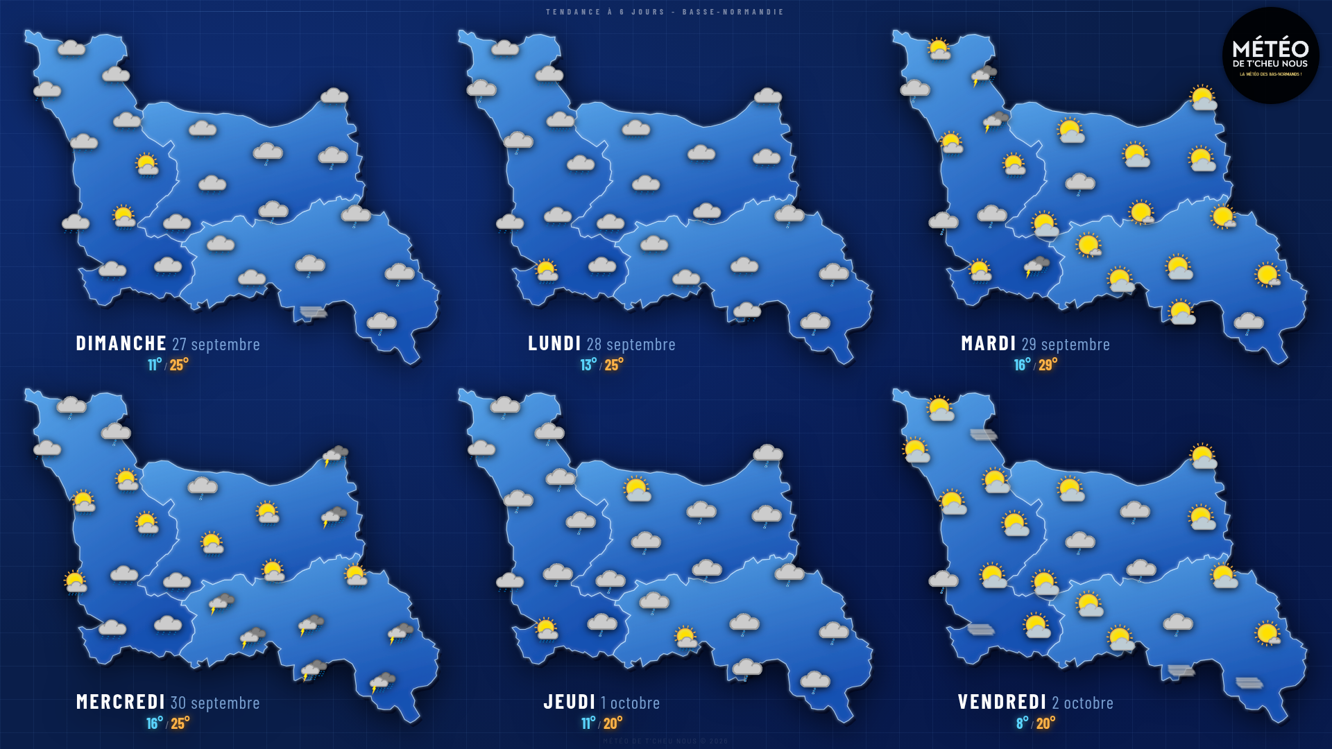 Tendance 6 jours Basse-Normandie