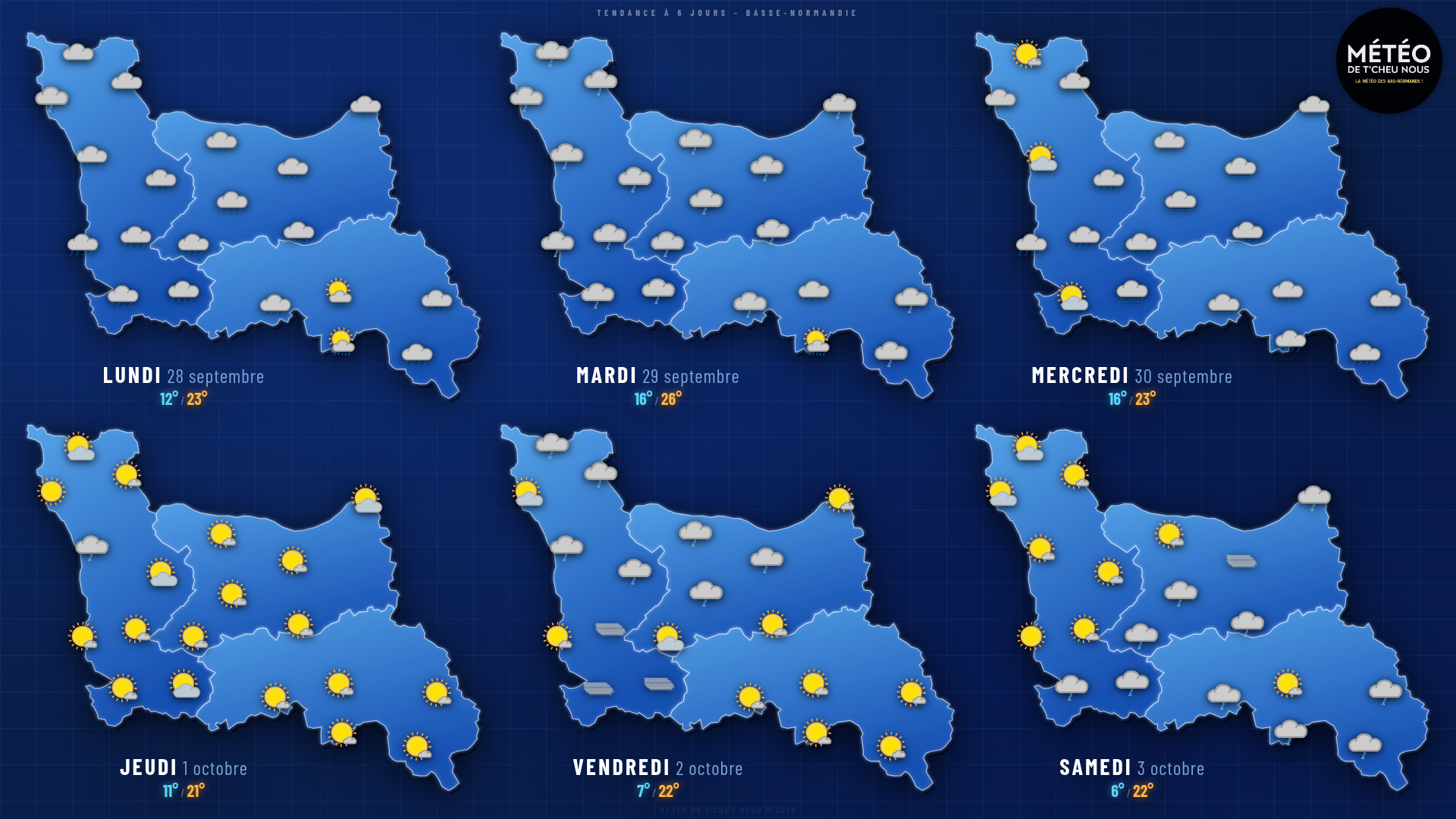 Tendance 6 jours Basse-Normandie