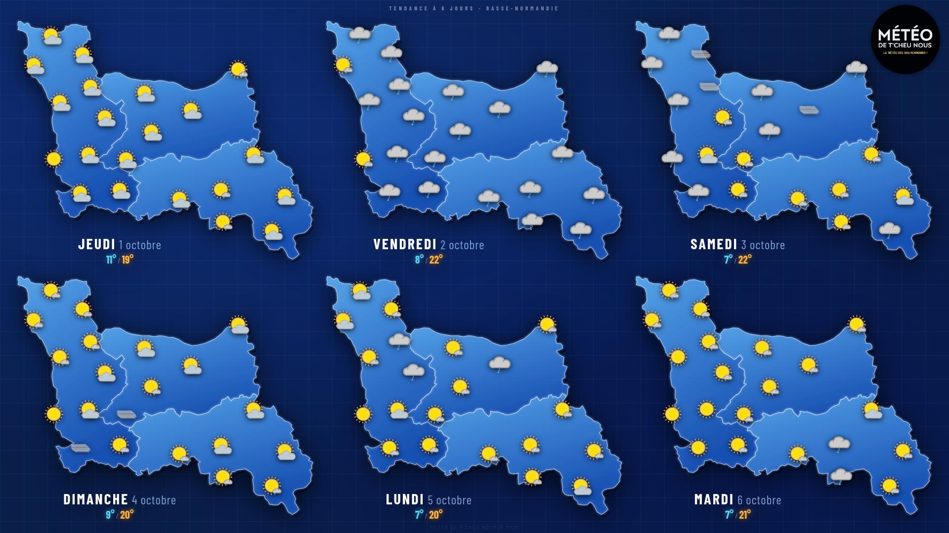 Tendance 6 jours Basse-Normandie
