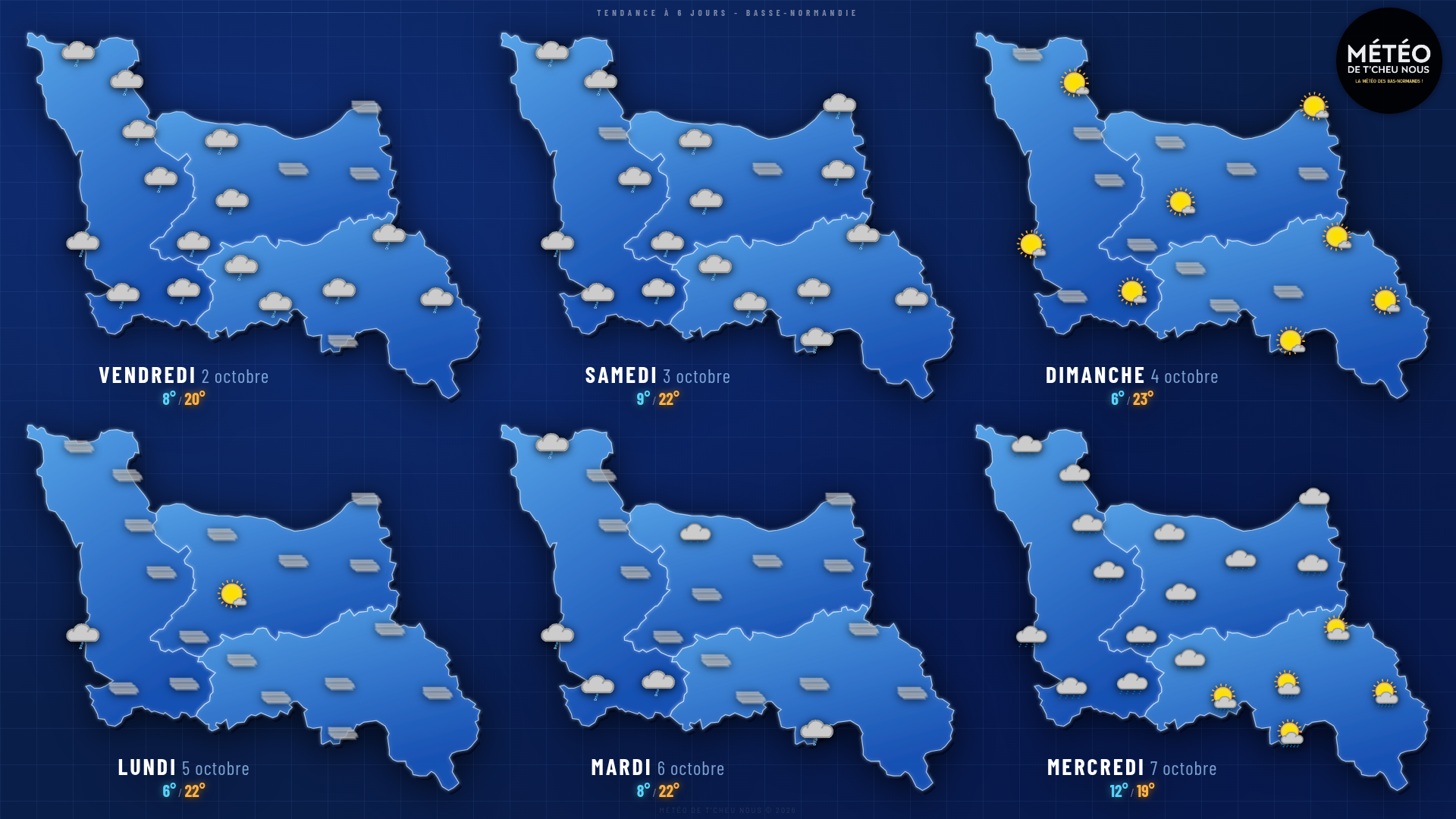 Tendance 6 jours Basse-Normandie