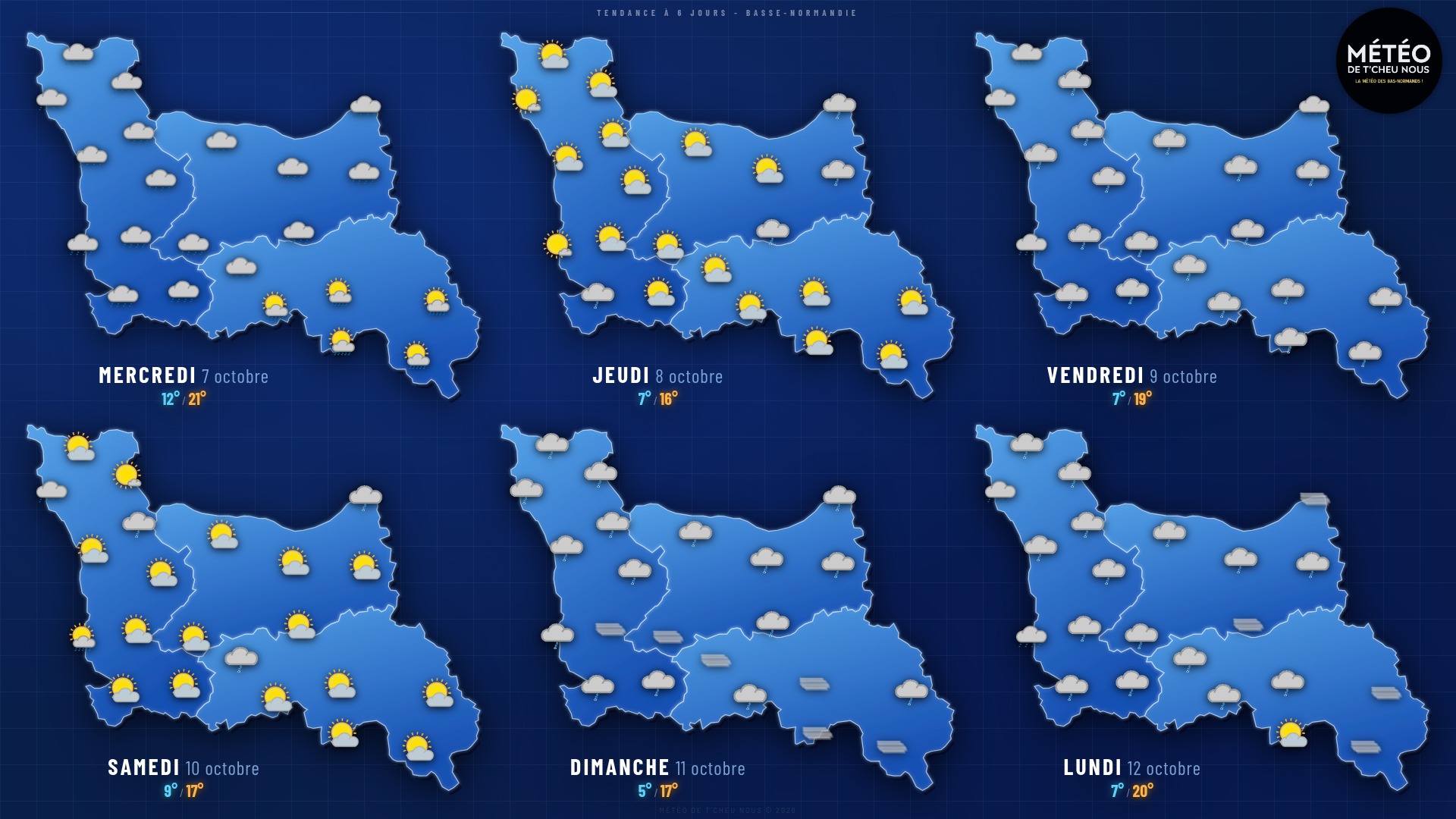 Tendance 6 jours Basse-Normandie