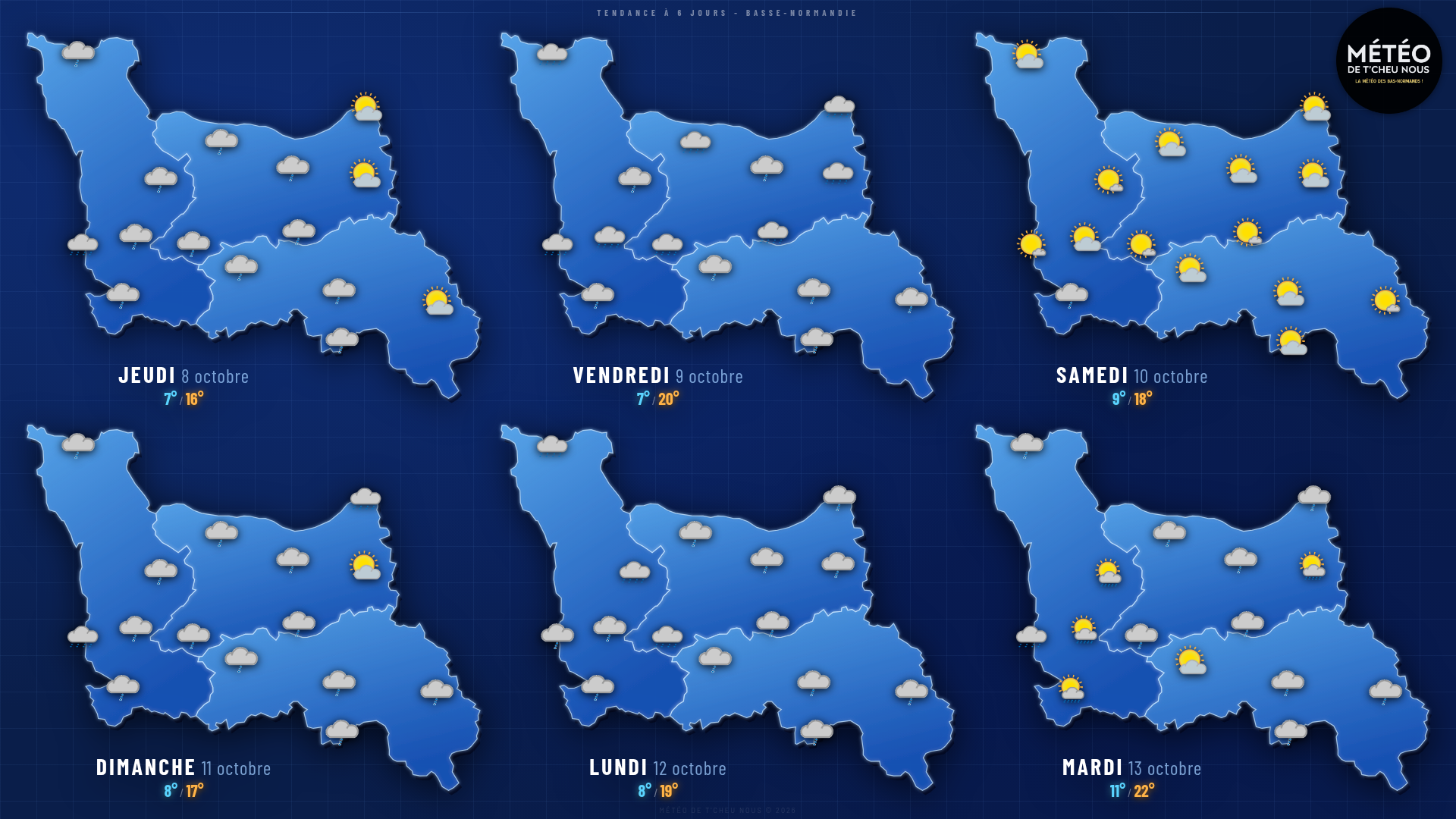 Tendance 6 jours Basse-Normandie