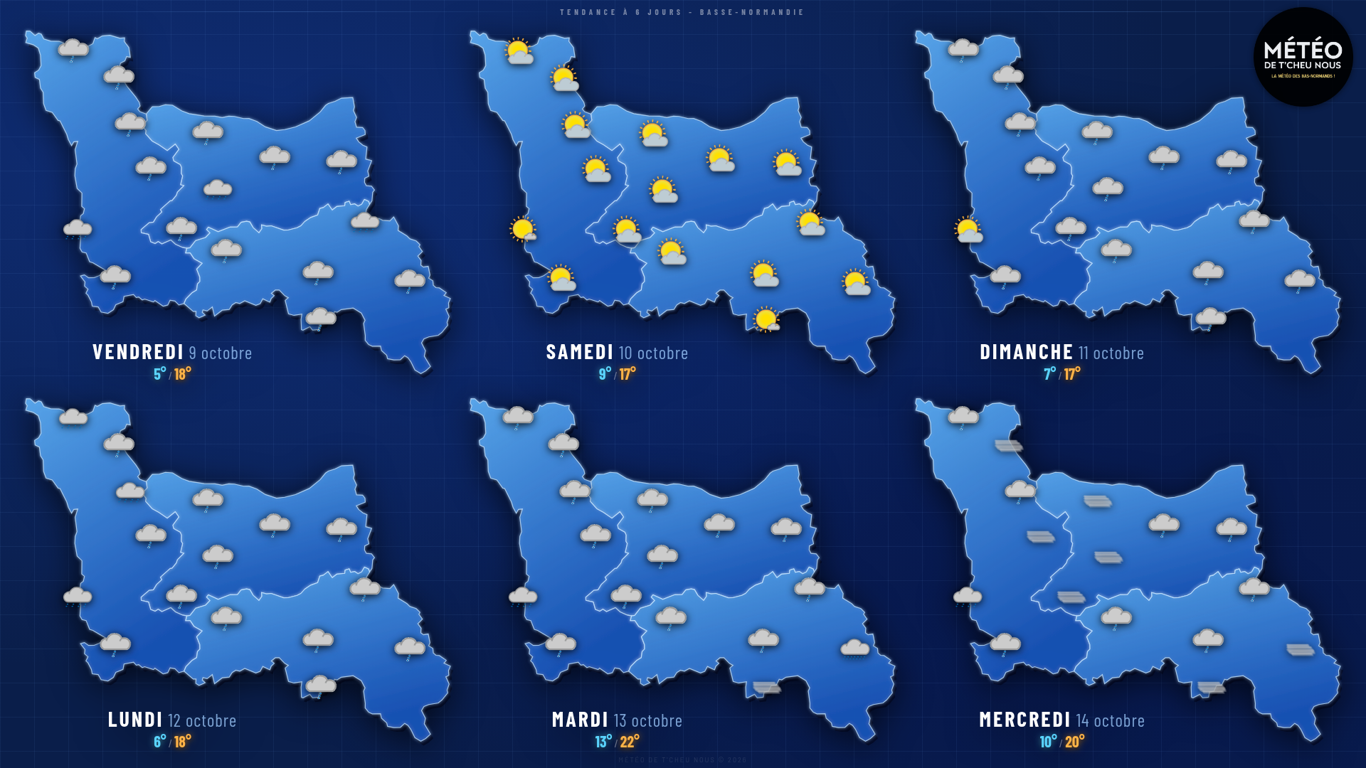Tendance 6 jours Basse-Normandie