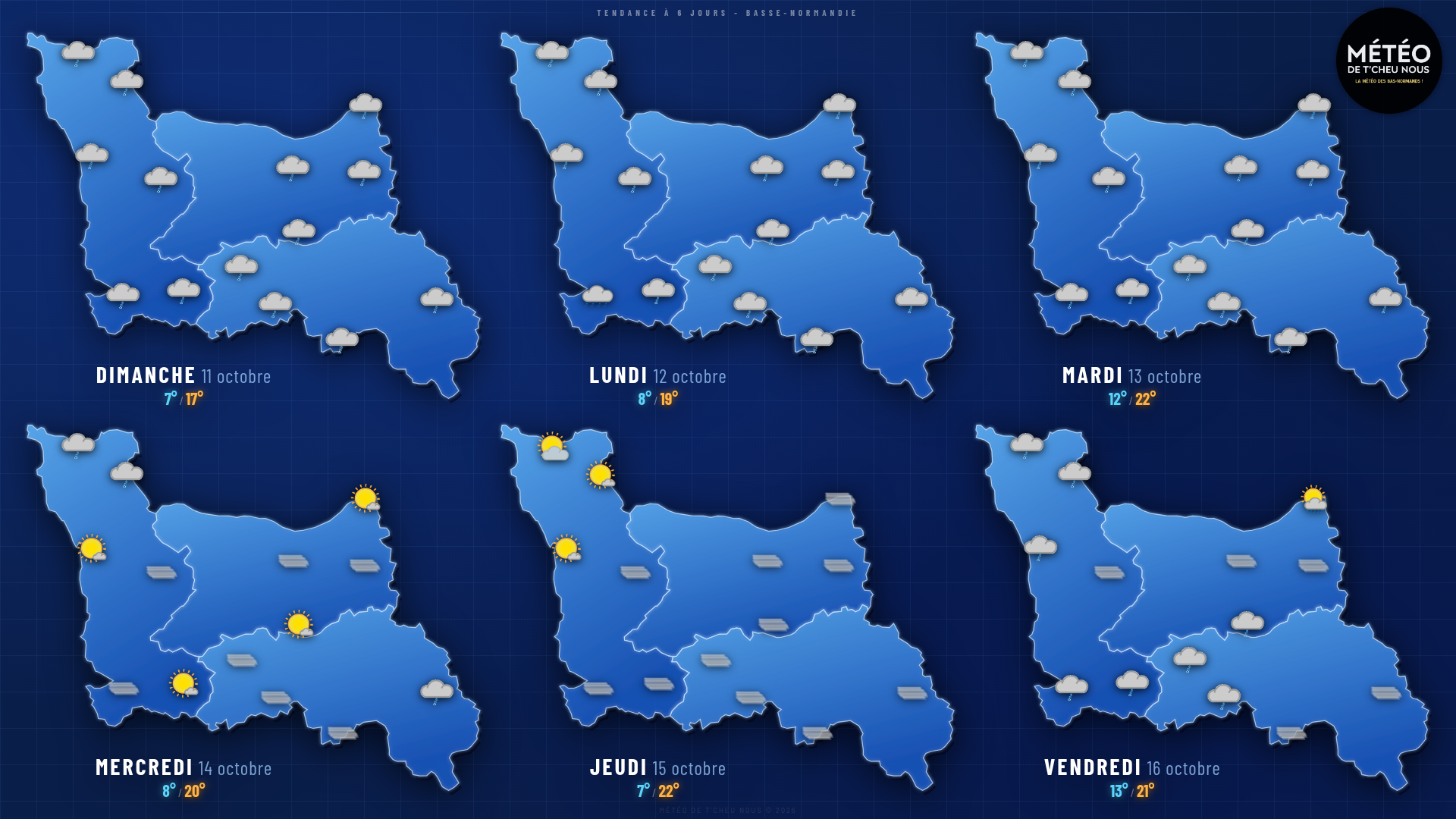Tendance 6 jours Basse-Normandie