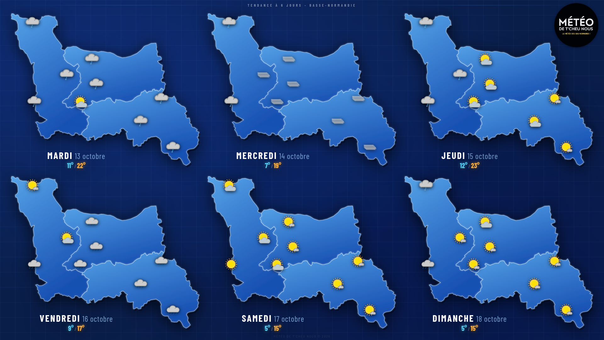 Tendance 6 jours Basse-Normandie
