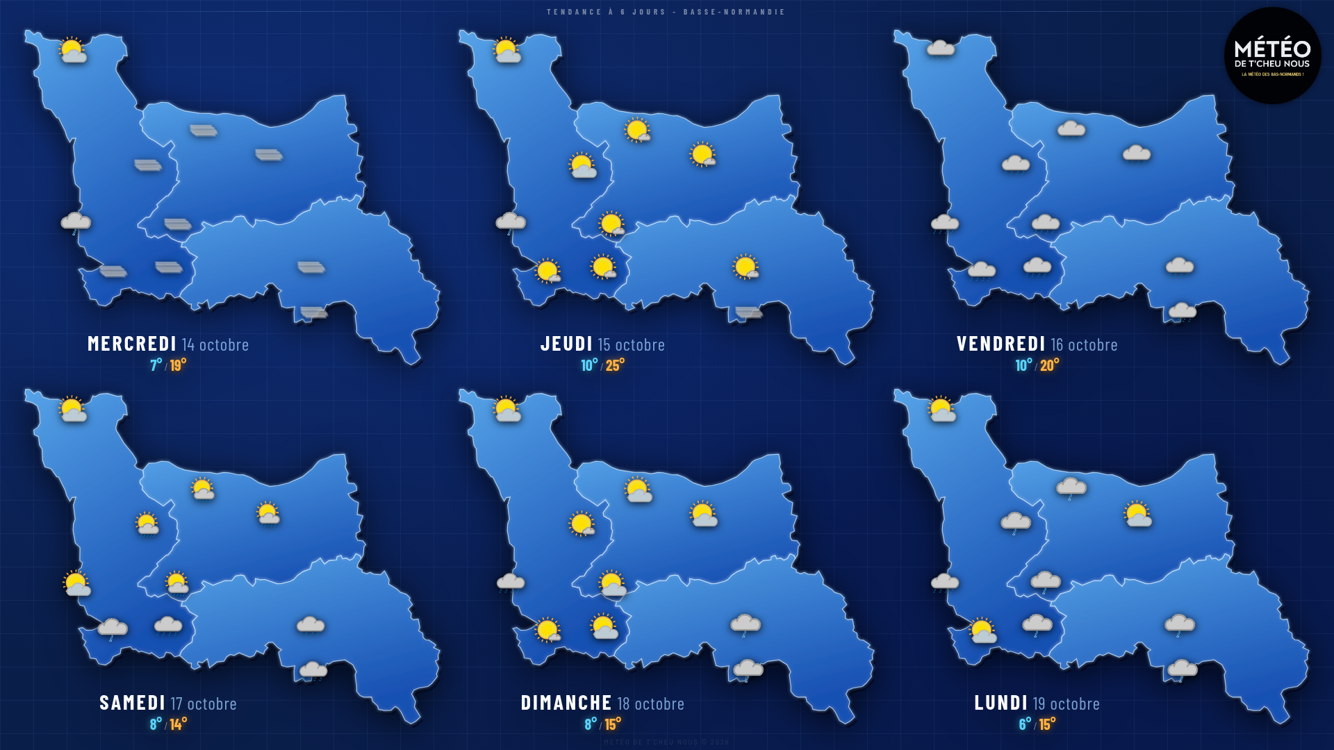 Tendance 6 jours Basse-Normandie