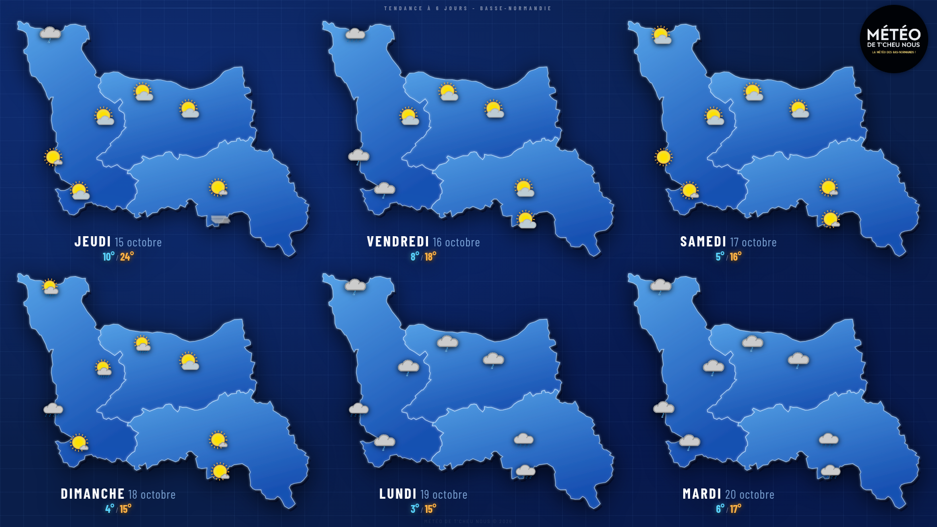 Tendance 6 jours Basse-Normandie