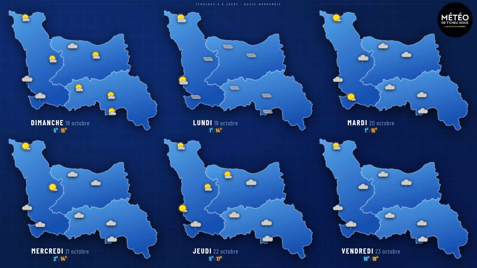 Tendance 6 jours Basse-Normandie
