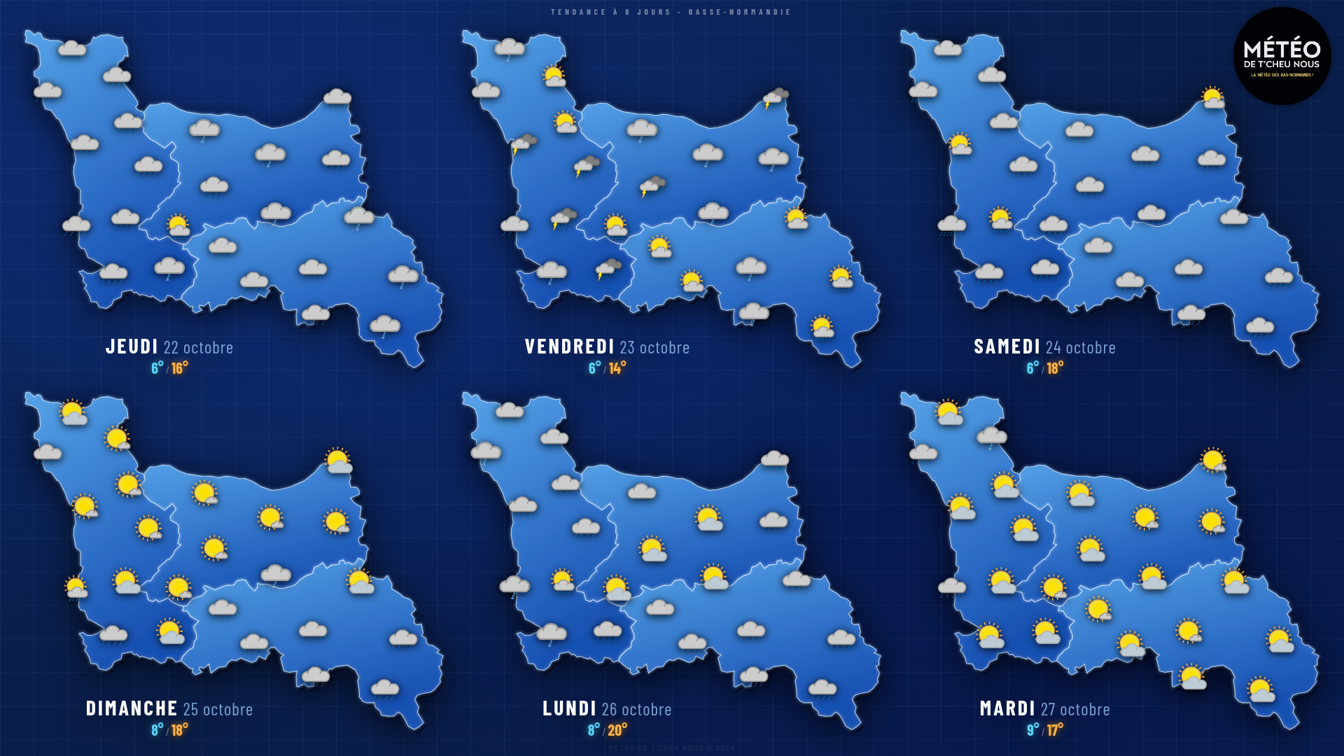 Tendance 6 jours Basse-Normandie