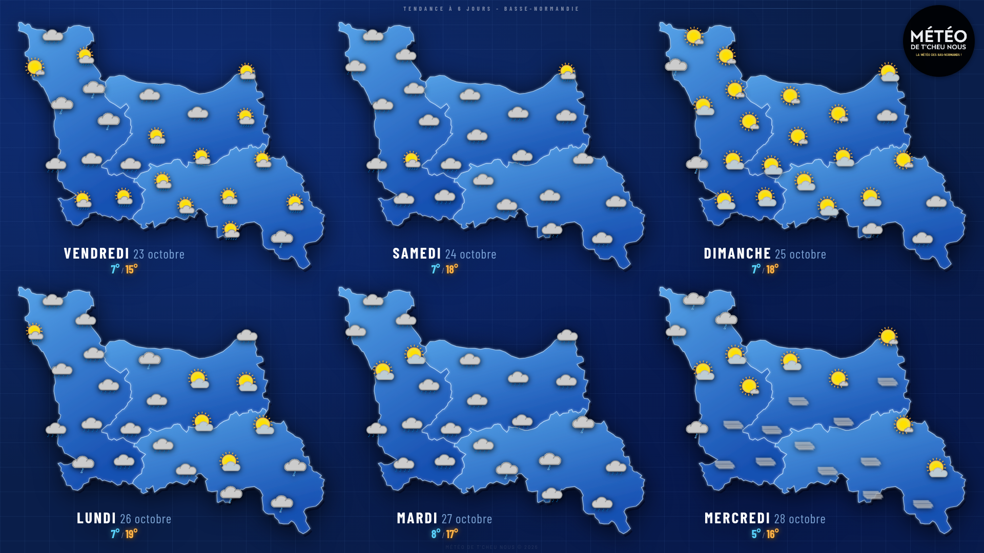 Tendance 6 jours Basse-Normandie