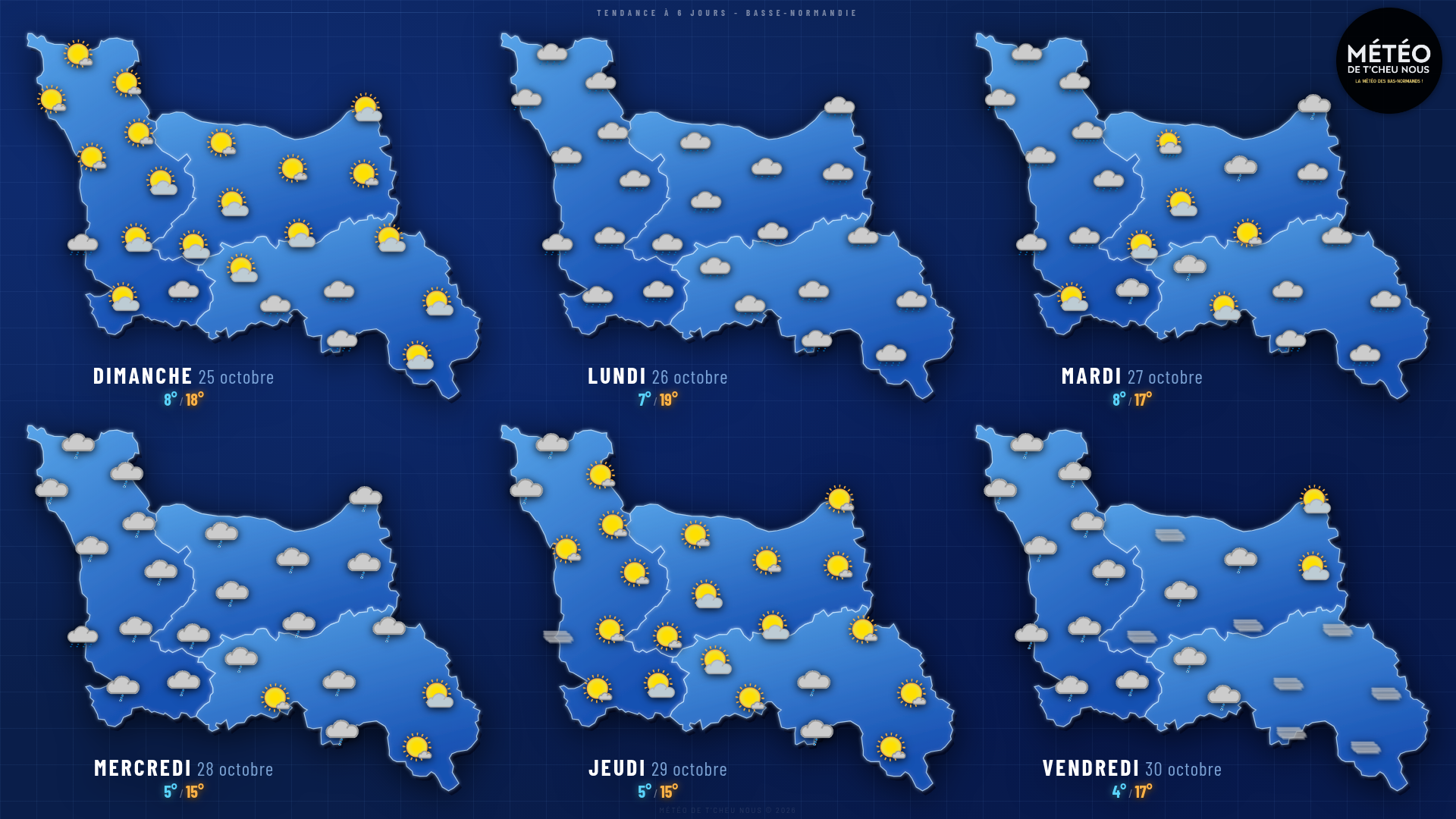 Tendance 6 jours Basse-Normandie