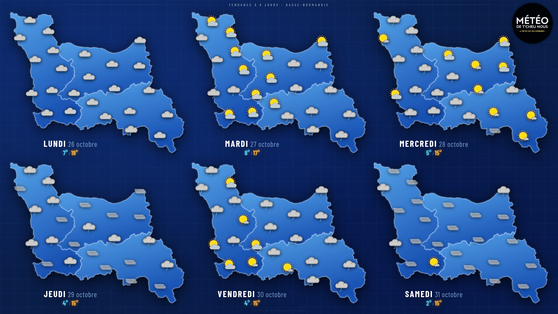 Tendance 6 jours Basse-Normandie