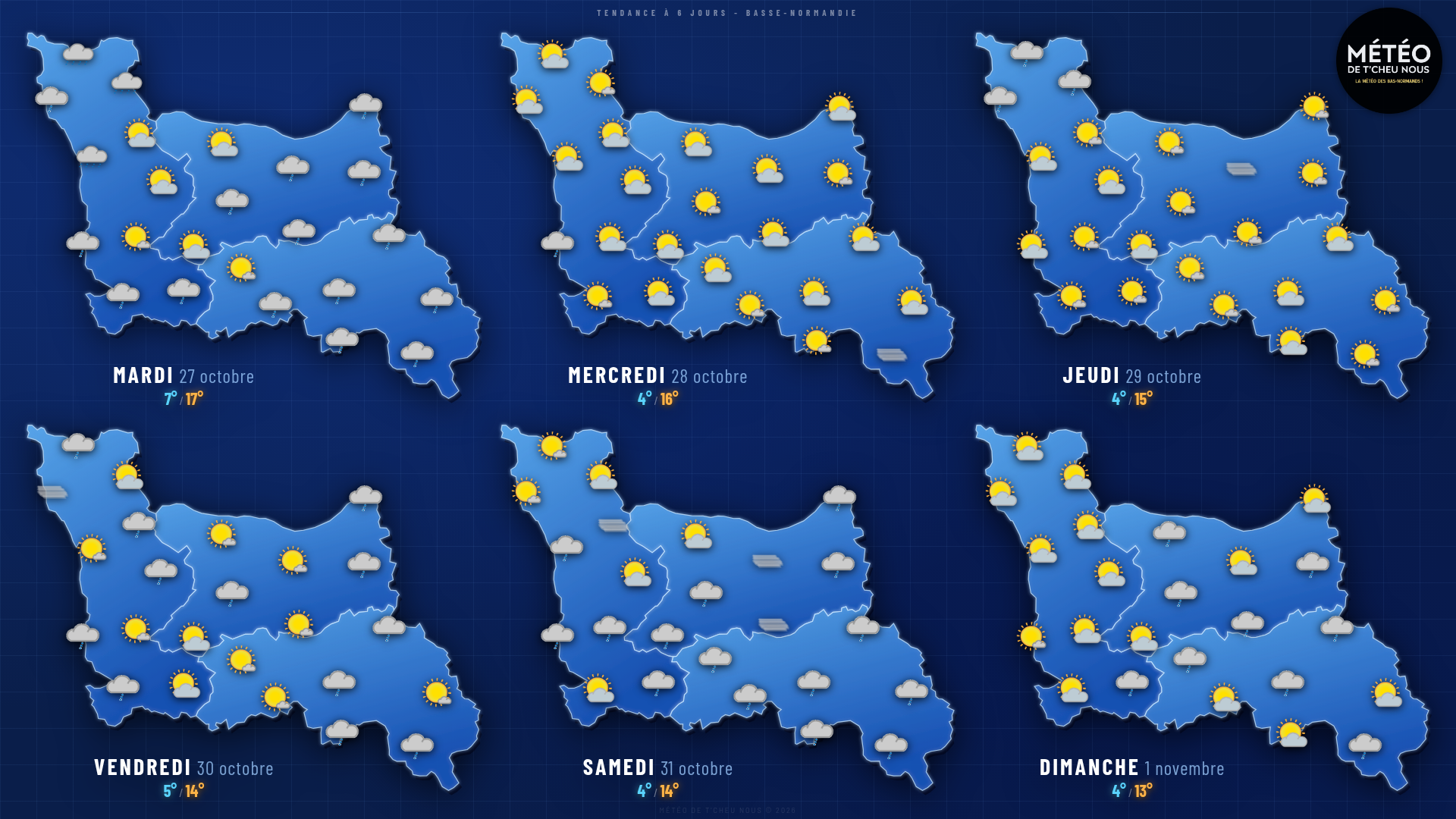 Tendance 6 jours Basse-Normandie