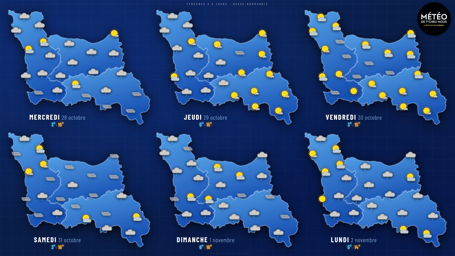 Tendance 6 jours Basse-Normandie