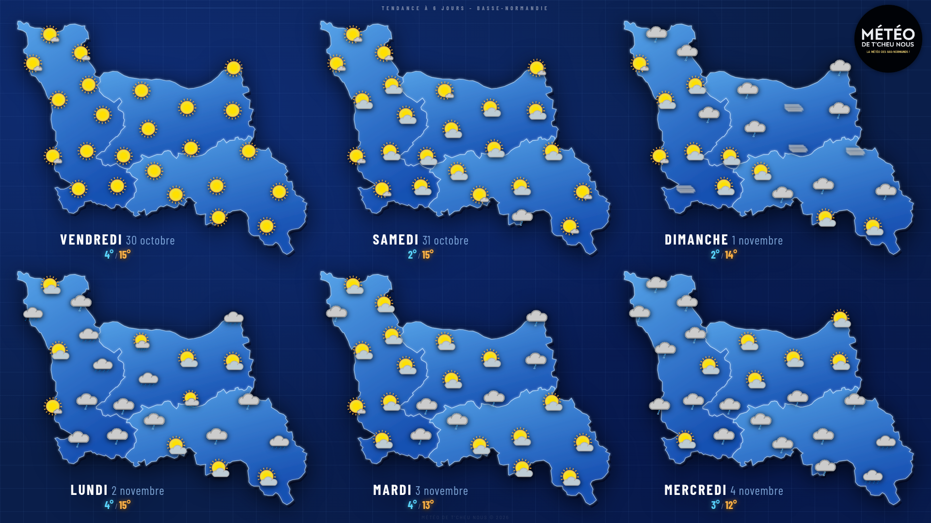 Tendance 6 jours Basse-Normandie